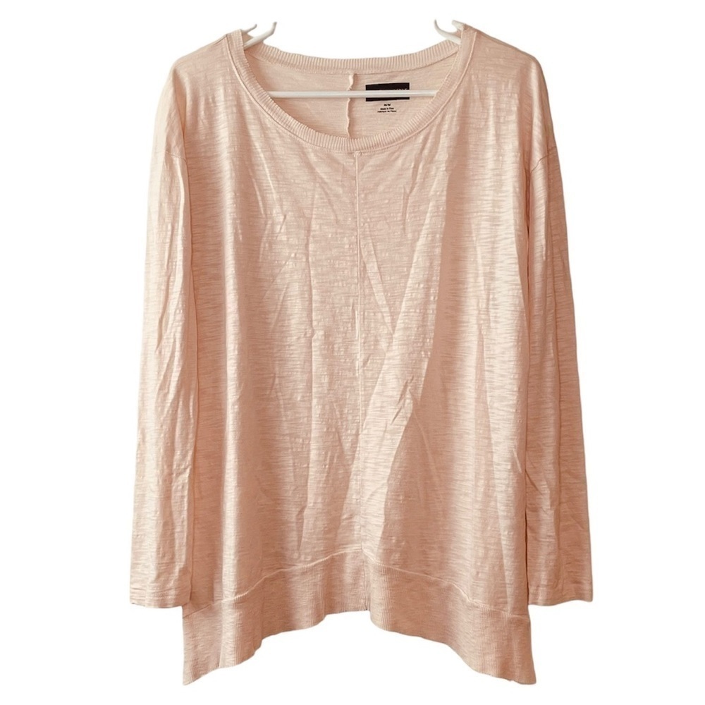Saks Fifth Avenue Long‎ Sleeve T-Shirt Modal Cotton Medium